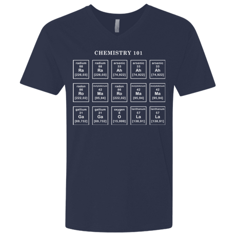 T-Shirts Midnight Navy / X-Small Chemistry Lesson Men's Premium V-Neck