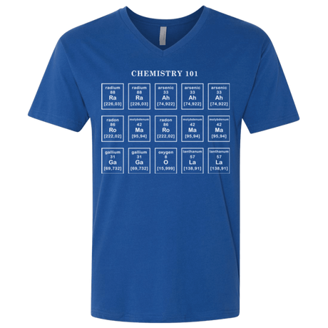 T-Shirts Royal / X-Small Chemistry Lesson Men's Premium V-Neck