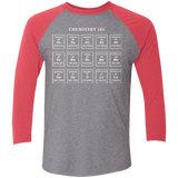 T-Shirts Premium Heather/ Vintage Red / X-Small Chemistry Lesson Men's Triblend 3/4 Sleeve