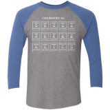 T-Shirts Premium Heather/ Vintage Royal / X-Small Chemistry Lesson Men's Triblend 3/4 Sleeve
