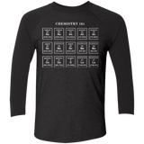 T-Shirts Vintage Black/Vintage Black / X-Small Chemistry Lesson Men's Triblend 3/4 Sleeve