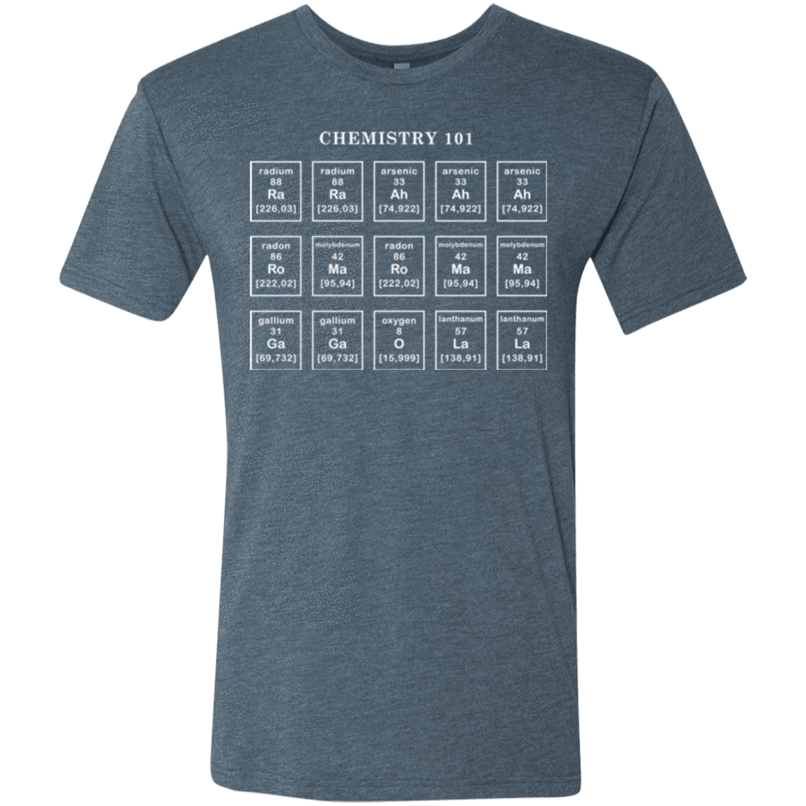 T-Shirts Indigo / Small Chemistry Lesson Men's Triblend T-Shirt