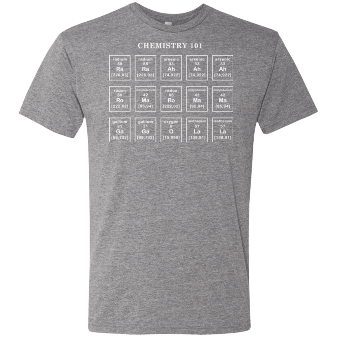 T-Shirts Premium Heather / Small Chemistry Lesson Men's Triblend T-Shirt