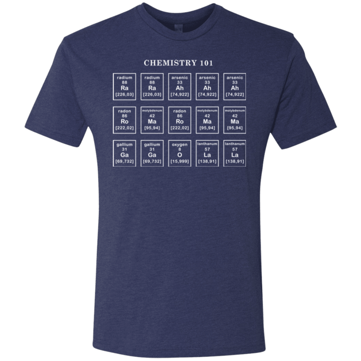T-Shirts Vintage Navy / Small Chemistry Lesson Men's Triblend T-Shirt