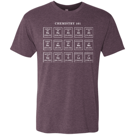 T-Shirts Vintage Purple / Small Chemistry Lesson Men's Triblend T-Shirt