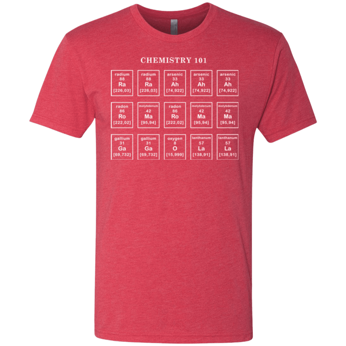 T-Shirts Vintage Red / Small Chemistry Lesson Men's Triblend T-Shirt