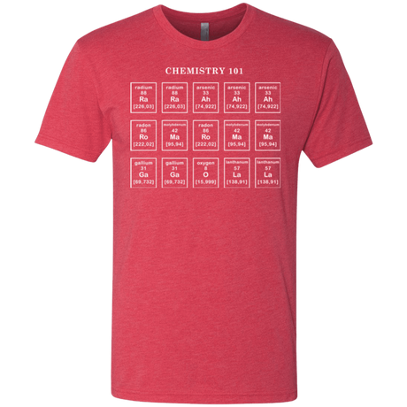 T-Shirts Vintage Red / Small Chemistry Lesson Men's Triblend T-Shirt