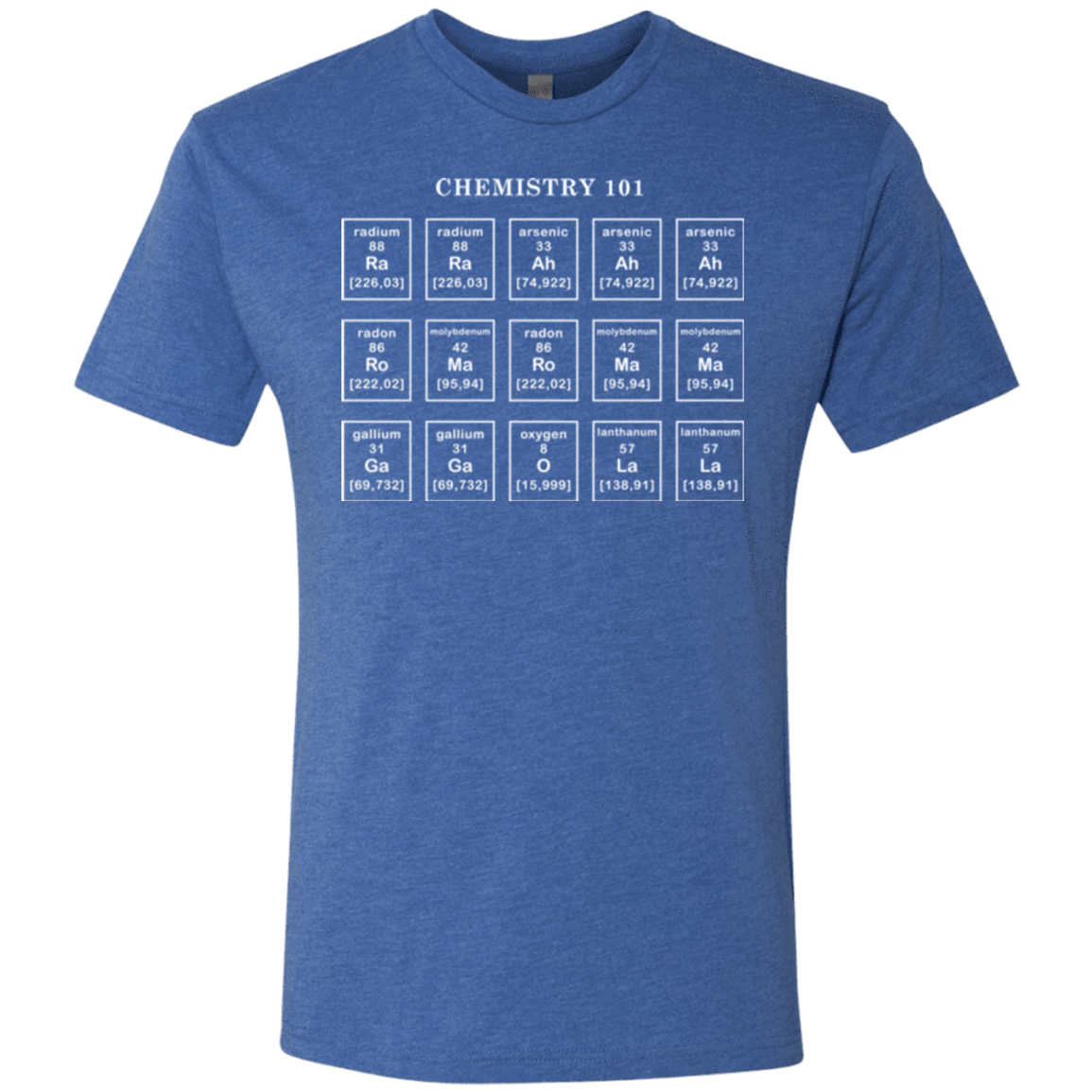 T-Shirts Vintage Royal / Small Chemistry Lesson Men's Triblend T-Shirt