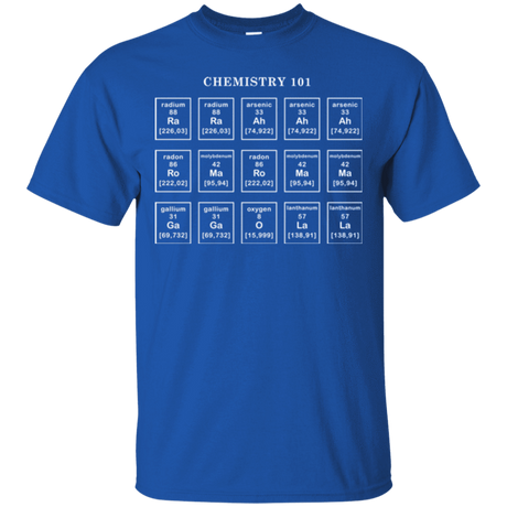 T-Shirts Royal / Small Chemistry Lesson T-Shirt