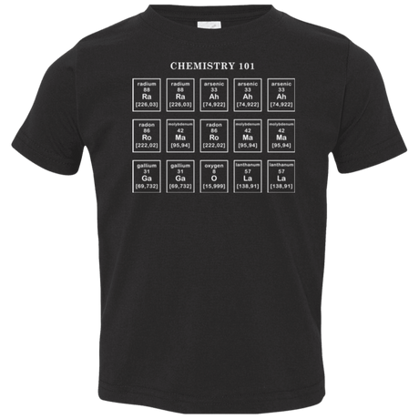 T-Shirts Black / 2T Chemistry Lesson Toddler Premium T-Shirt