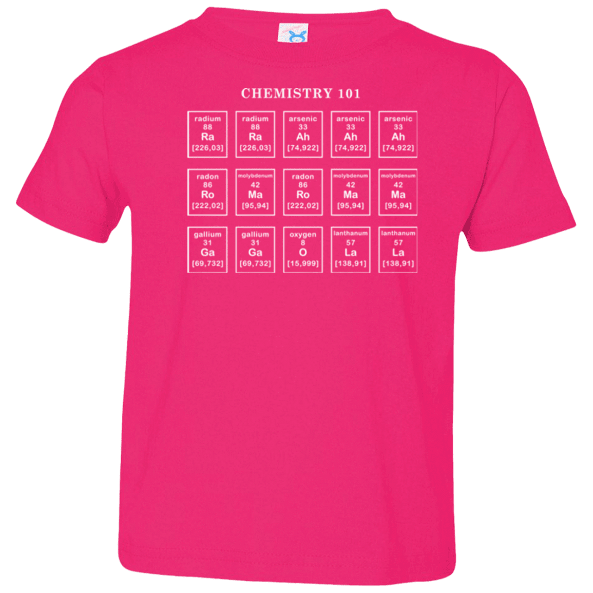 T-Shirts Hot Pink / 2T Chemistry Lesson Toddler Premium T-Shirt