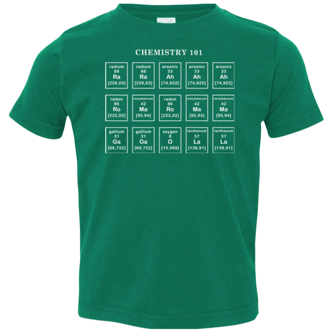 T-Shirts Kelly / 2T Chemistry Lesson Toddler Premium T-Shirt