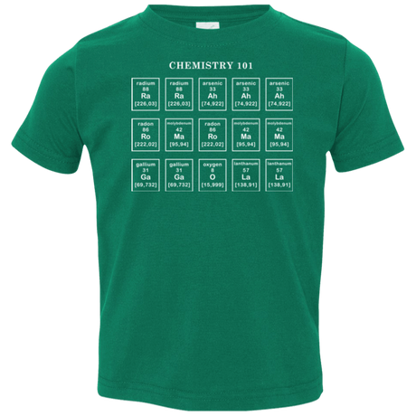 T-Shirts Kelly / 2T Chemistry Lesson Toddler Premium T-Shirt