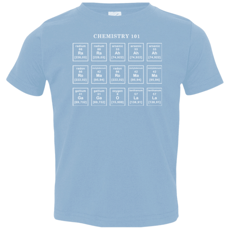 T-Shirts Light Blue / 2T Chemistry Lesson Toddler Premium T-Shirt