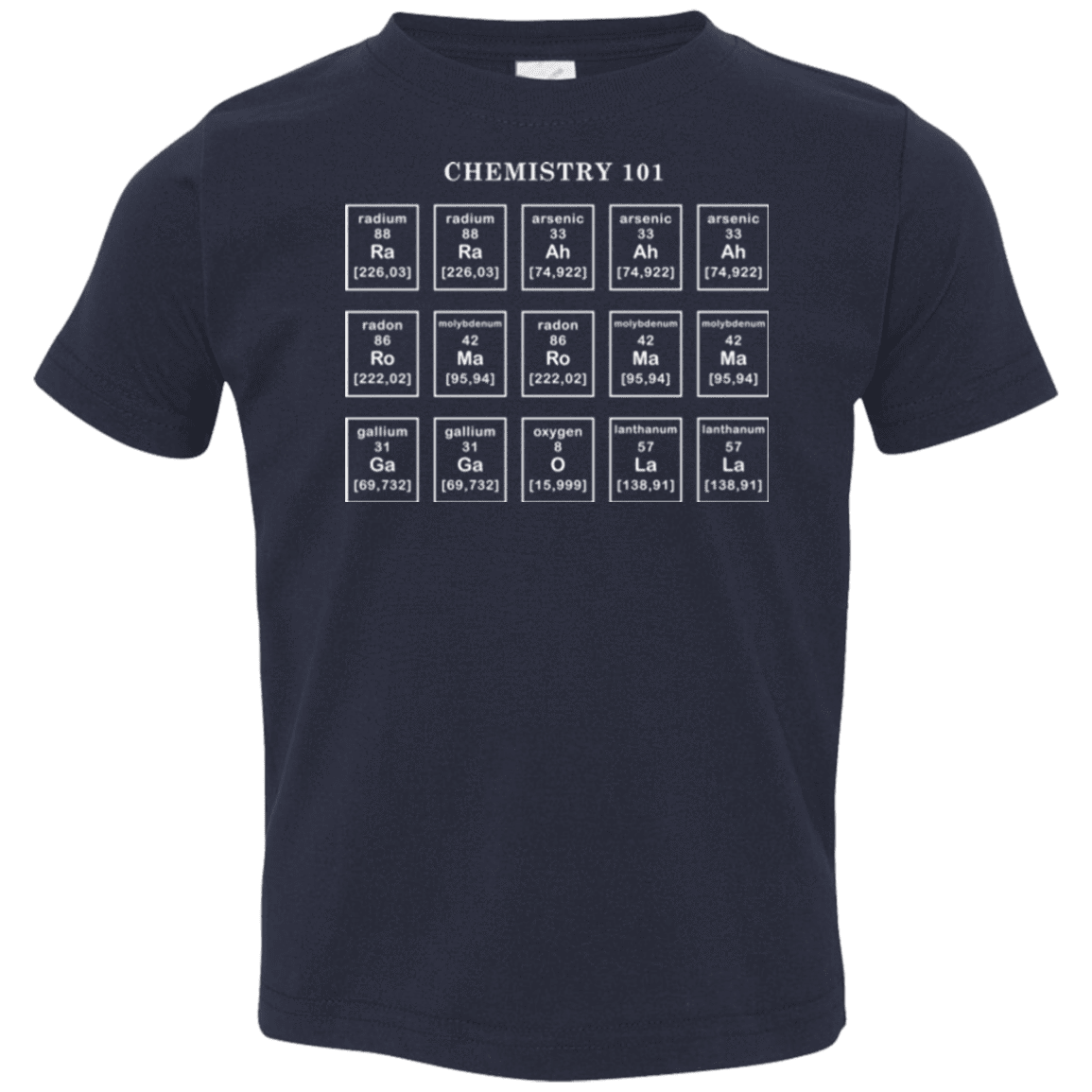 T-Shirts Navy / 2T Chemistry Lesson Toddler Premium T-Shirt