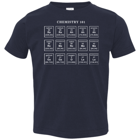 T-Shirts Navy / 2T Chemistry Lesson Toddler Premium T-Shirt