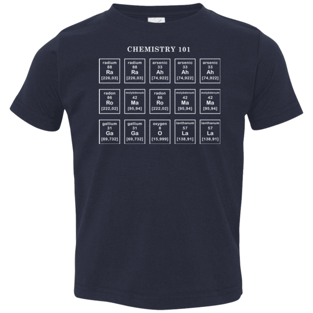 T-Shirts Navy / 2T Chemistry Lesson Toddler Premium T-Shirt