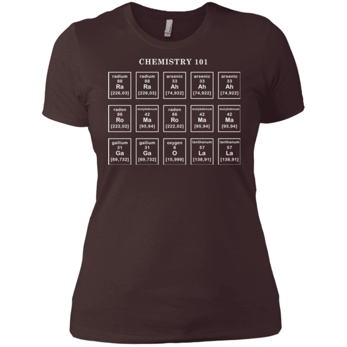 T-Shirts Dark Chocolate / X-Small Chemistry Lesson Women's Premium T-Shirt