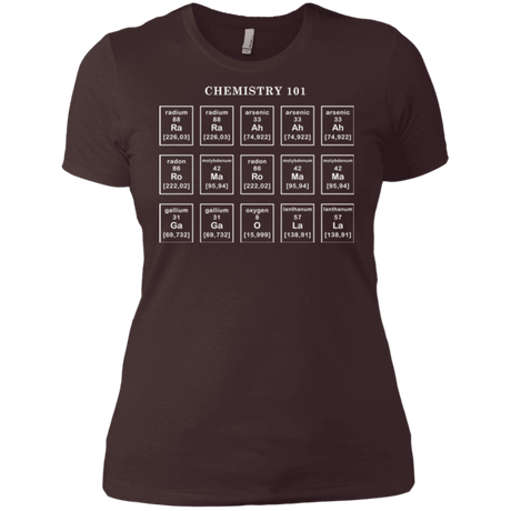 T-Shirts Dark Chocolate / X-Small Chemistry Lesson Women's Premium T-Shirt