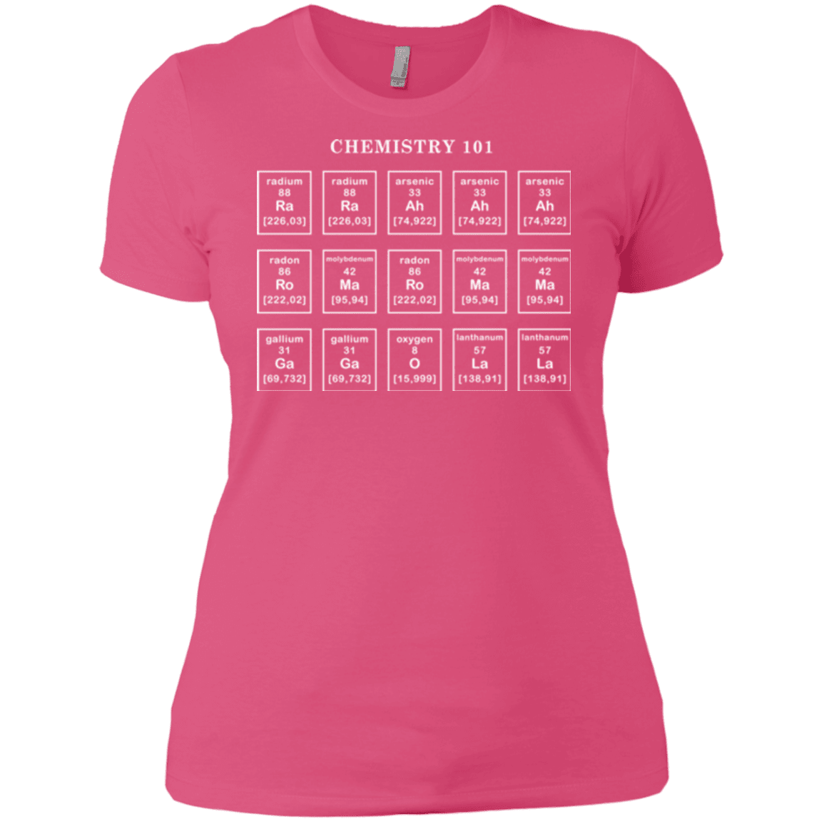 T-Shirts Hot Pink / X-Small Chemistry Lesson Women's Premium T-Shirt