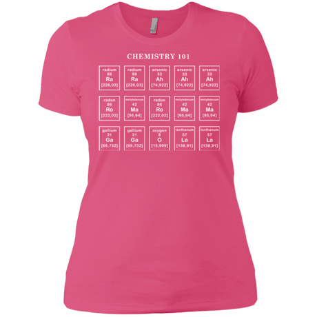 T-Shirts Hot Pink / X-Small Chemistry Lesson Women's Premium T-Shirt