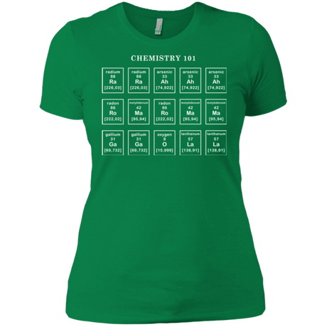T-Shirts Kelly Green / X-Small Chemistry Lesson Women's Premium T-Shirt