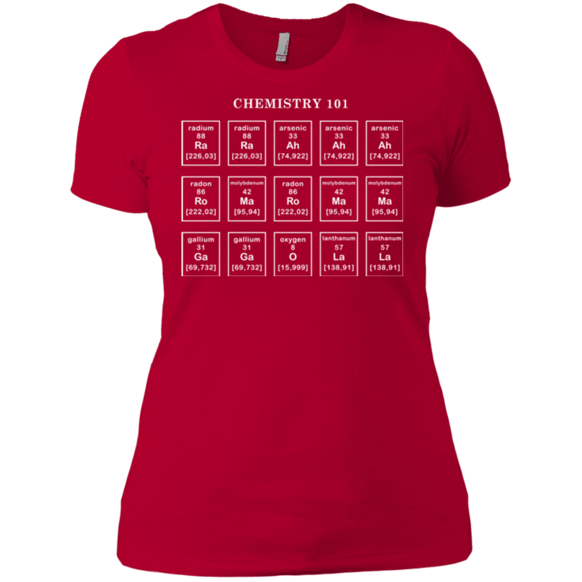 T-Shirts Red / X-Small Chemistry Lesson Women's Premium T-Shirt