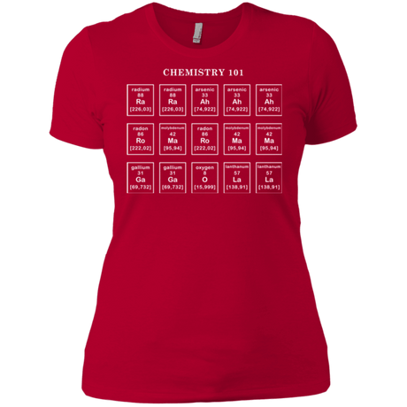 T-Shirts Red / X-Small Chemistry Lesson Women's Premium T-Shirt