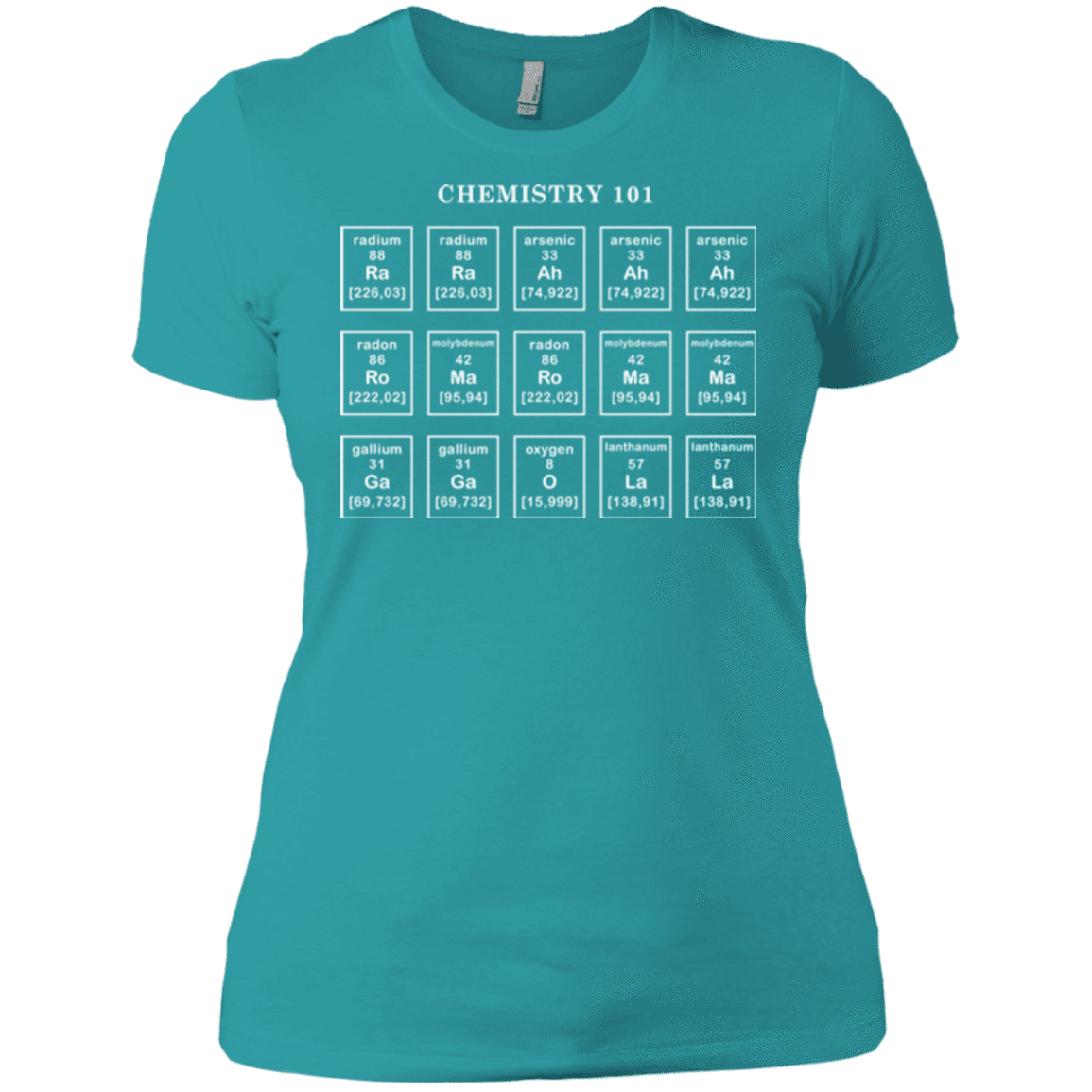 T-Shirts Tahiti Blue / X-Small Chemistry Lesson Women's Premium T-Shirt