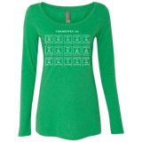 T-Shirts Envy / Small Chemistry Lesson Women's Triblend Long Sleeve Shirt