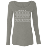 T-Shirts Venetian Grey / Small Chemistry Lesson Women's Triblend Long Sleeve Shirt
