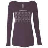 T-Shirts Vintage Purple / Small Chemistry Lesson Women's Triblend Long Sleeve Shirt