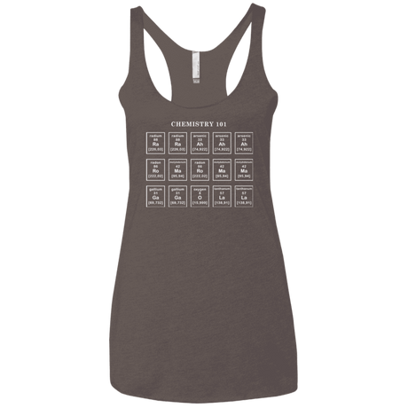 T-Shirts Macchiato / X-Small Chemistry Lesson Women's Triblend Racerback Tank