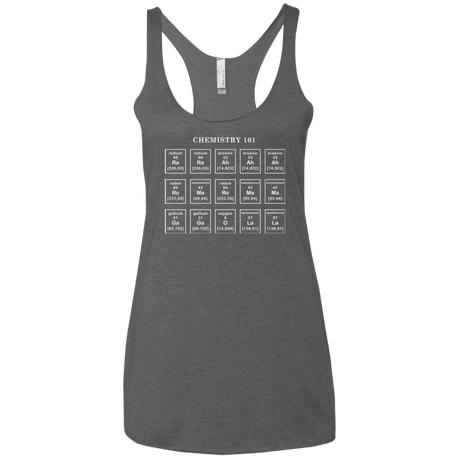 T-Shirts Premium Heather / X-Small Chemistry Lesson Women's Triblend Racerback Tank