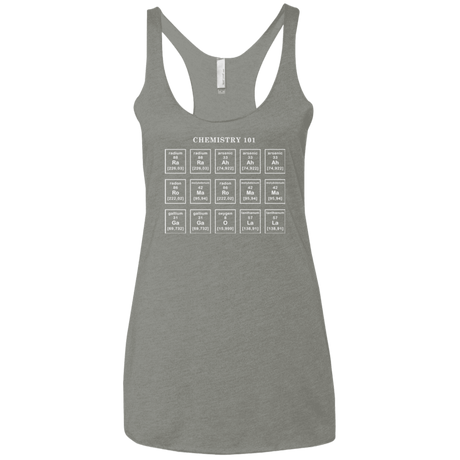 T-Shirts Venetian Grey / X-Small Chemistry Lesson Women's Triblend Racerback Tank