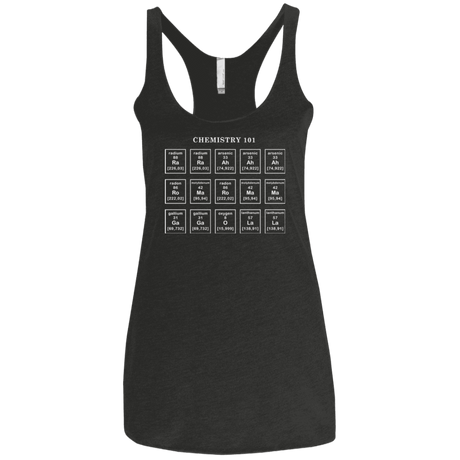 T-Shirts Vintage Black / X-Small Chemistry Lesson Women's Triblend Racerback Tank