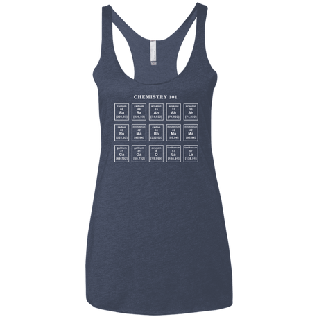 T-Shirts Vintage Navy / X-Small Chemistry Lesson Women's Triblend Racerback Tank