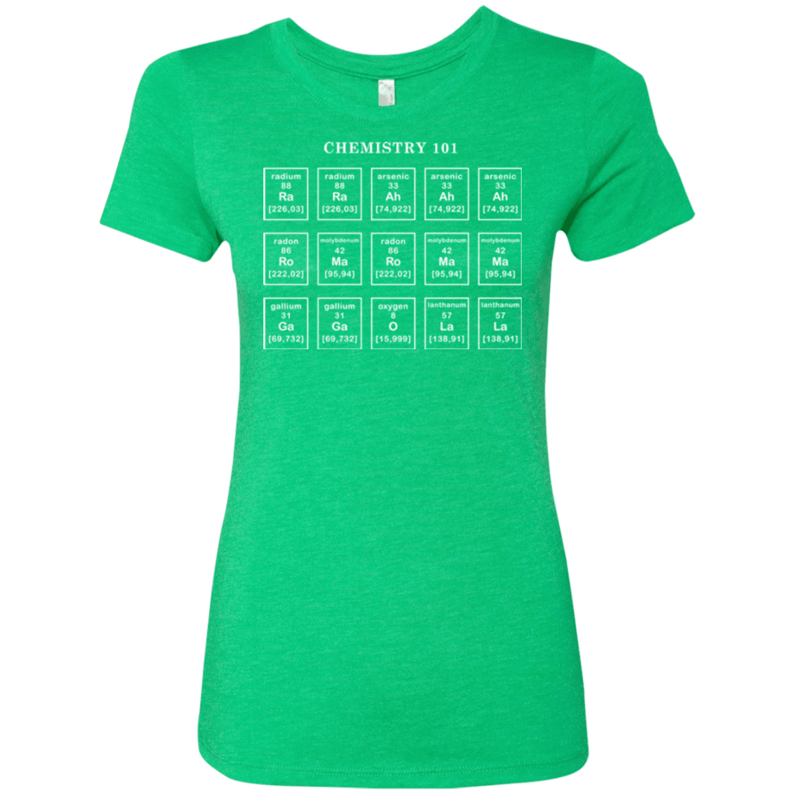 T-Shirts Envy / Small Chemistry Lesson Women's Triblend T-Shirt