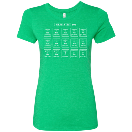 T-Shirts Envy / Small Chemistry Lesson Women's Triblend T-Shirt