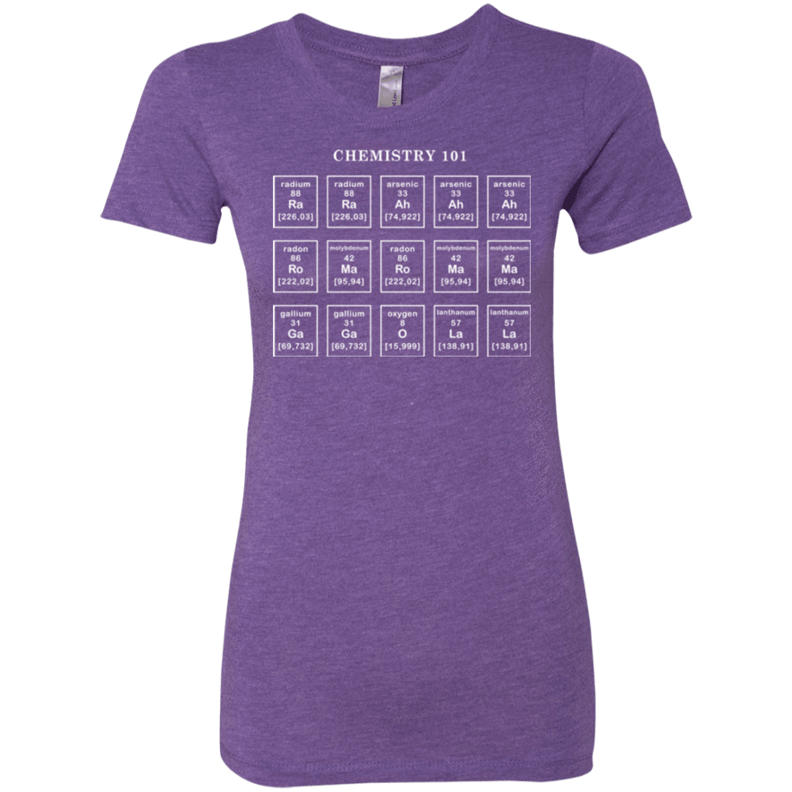 T-Shirts Purple Rush / Small Chemistry Lesson Women's Triblend T-Shirt