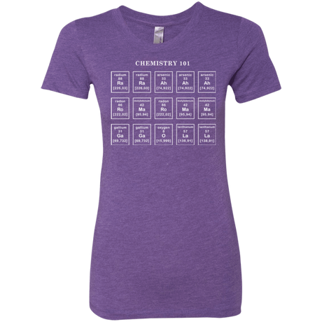 T-Shirts Purple Rush / Small Chemistry Lesson Women's Triblend T-Shirt