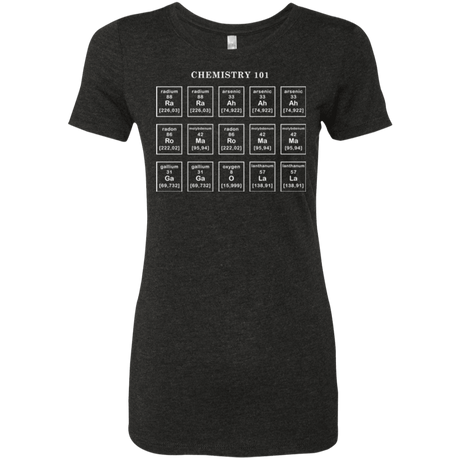 T-Shirts Vintage Black / Small Chemistry Lesson Women's Triblend T-Shirt