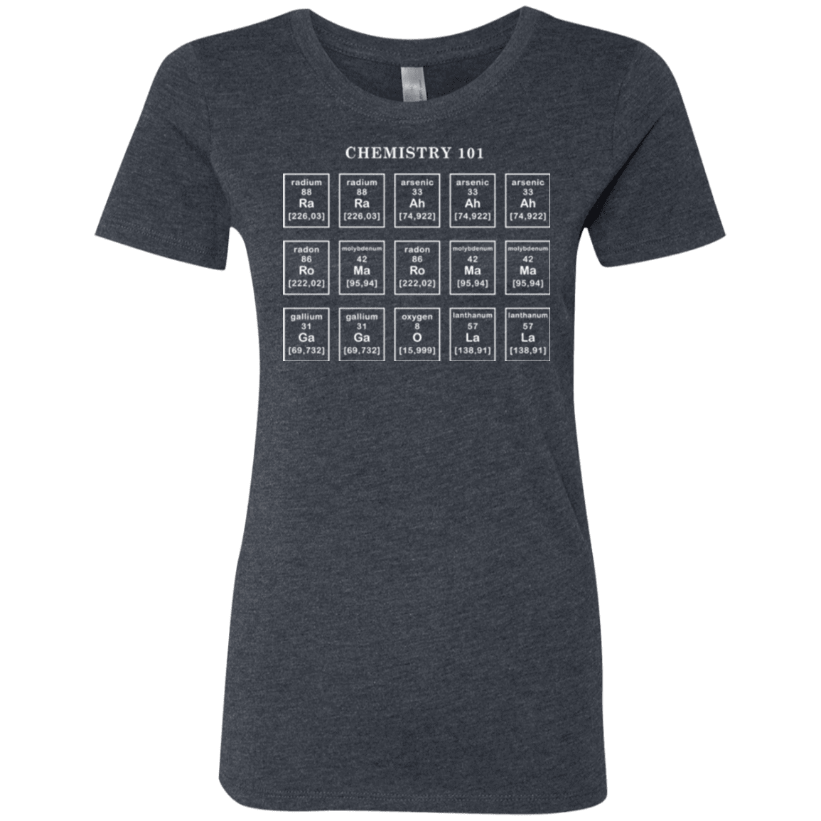 T-Shirts Vintage Navy / Small Chemistry Lesson Women's Triblend T-Shirt