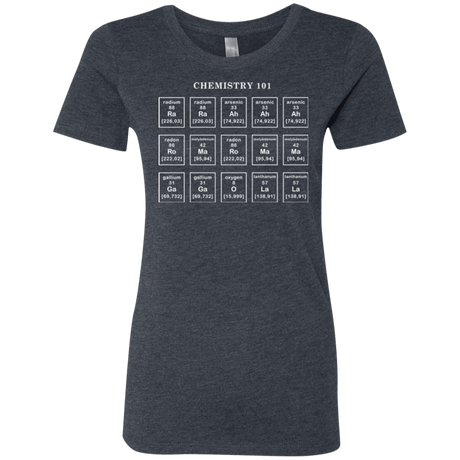 T-Shirts Vintage Navy / Small Chemistry Lesson Women's Triblend T-Shirt