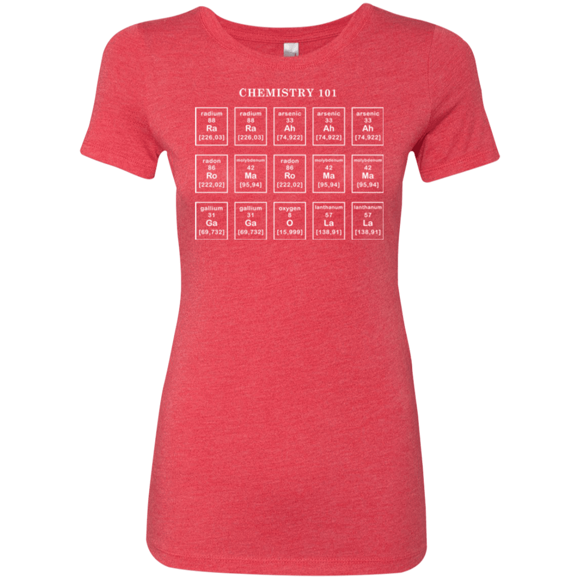T-Shirts Vintage Red / Small Chemistry Lesson Women's Triblend T-Shirt