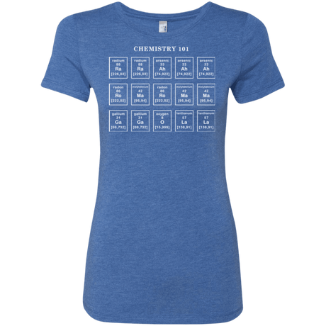 T-Shirts Vintage Royal / Small Chemistry Lesson Women's Triblend T-Shirt