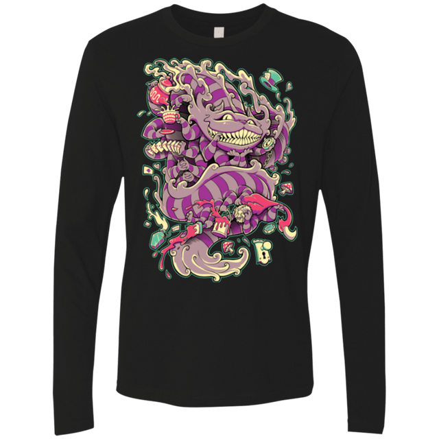 T-Shirts Black / Small Cheshire Dragon Men's Premium Long Sleeve