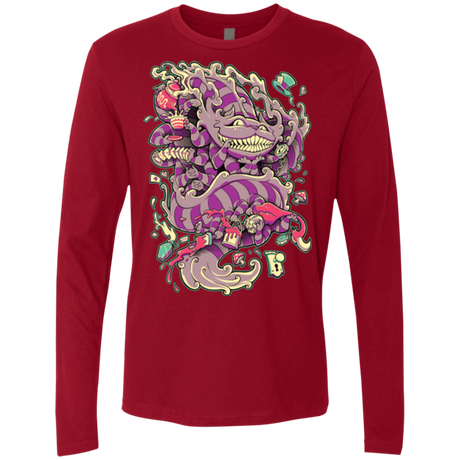 T-Shirts Cardinal / Small Cheshire Dragon Men's Premium Long Sleeve