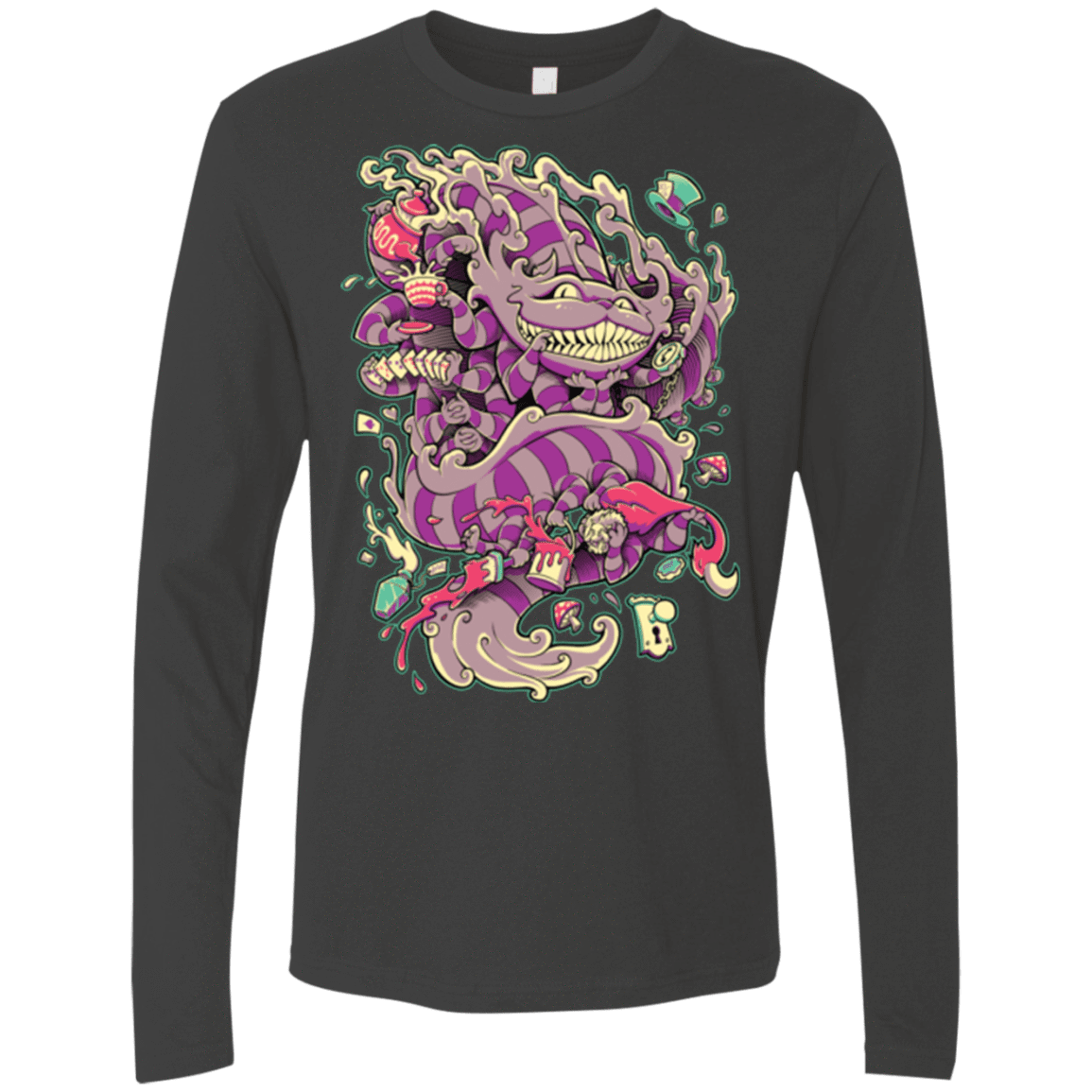 T-Shirts Heavy Metal / Small Cheshire Dragon Men's Premium Long Sleeve