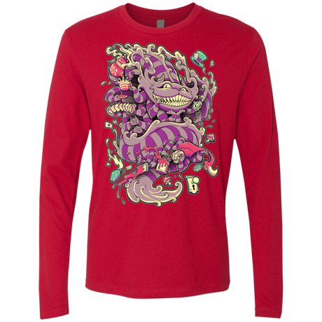 T-Shirts Red / Small Cheshire Dragon Men's Premium Long Sleeve